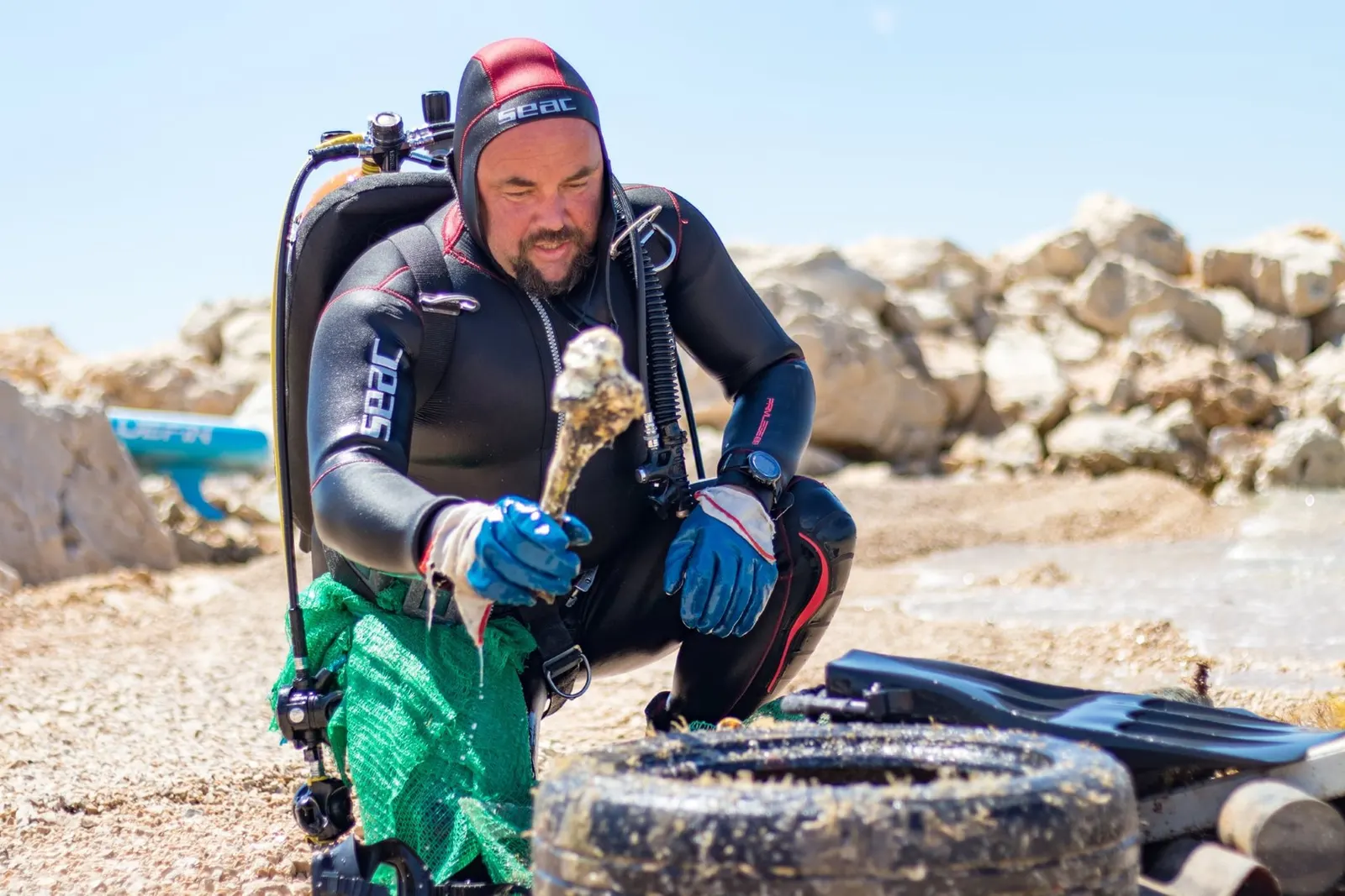 Eco Eco seabed cleanup around the island of Pag, photo 2