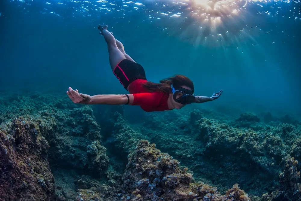 Skin diving with a NAUI instructor off Pag