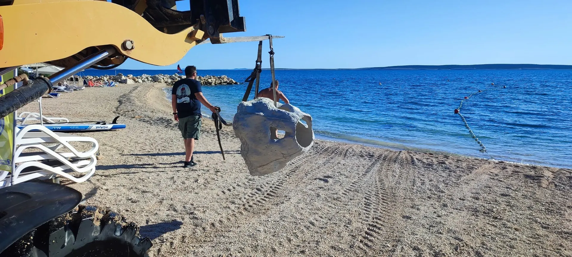 Projekt Recycled Reef vor dem Šimuni-Strand, Pag